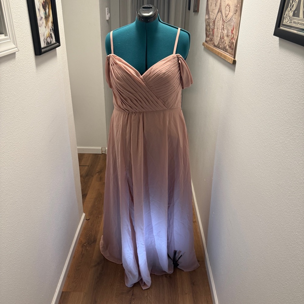 Elegant Pink Evening Gown